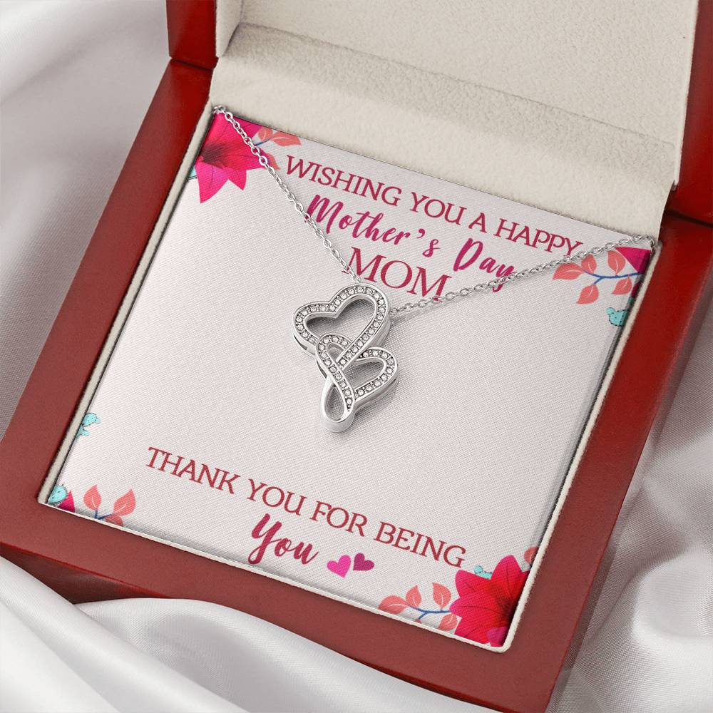 Birthday Gift For Mother Mother Gift Necklace Christmas Gift Meaningful Mother Gift 6 Double Hearts Necklace