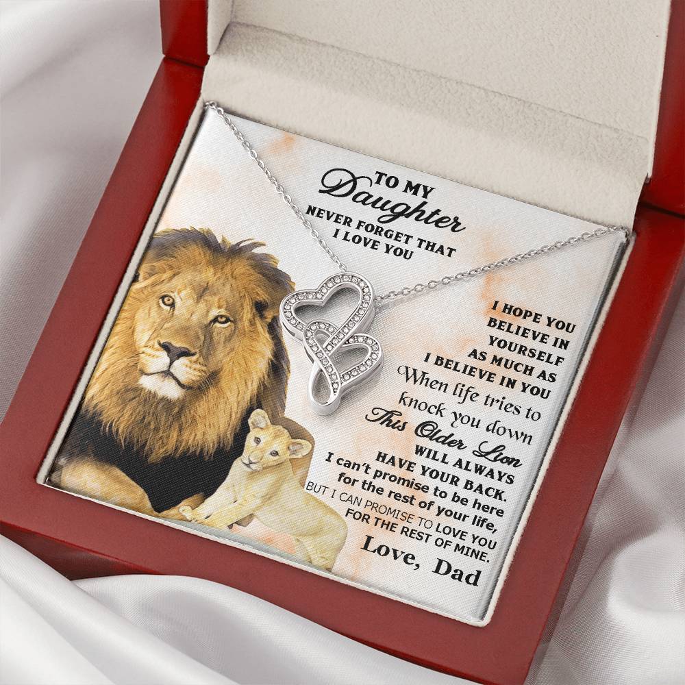 Gift For Daughter From Mom Daughter Mother Necklace Daughter Gift From Mom To My Daughter Double Hearts Necklace