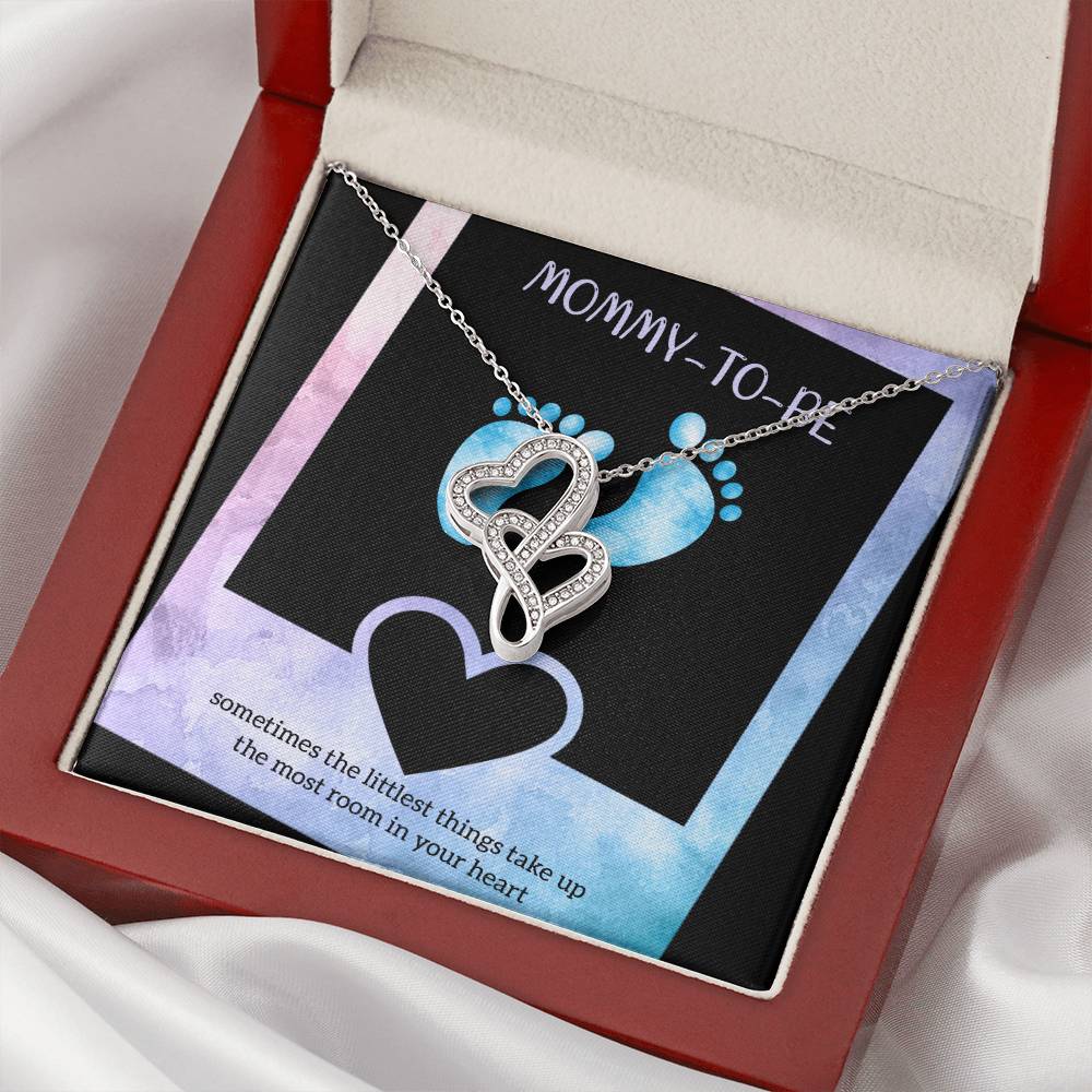 Gift For Mom Mother's Day Necklace Mom Gift To My Mom Mom Birthday Unique Double Hearts Necklace