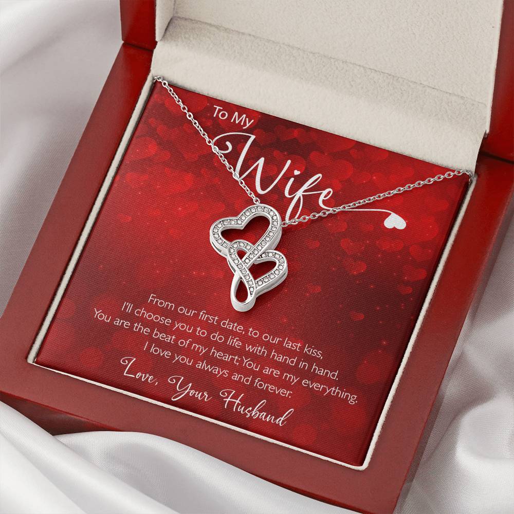 You Are My Everything Necklace 2 Double Hearts Necklace