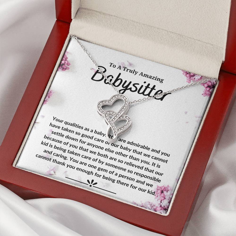 Baby Sitter - Double Heart Double Hearts Necklace