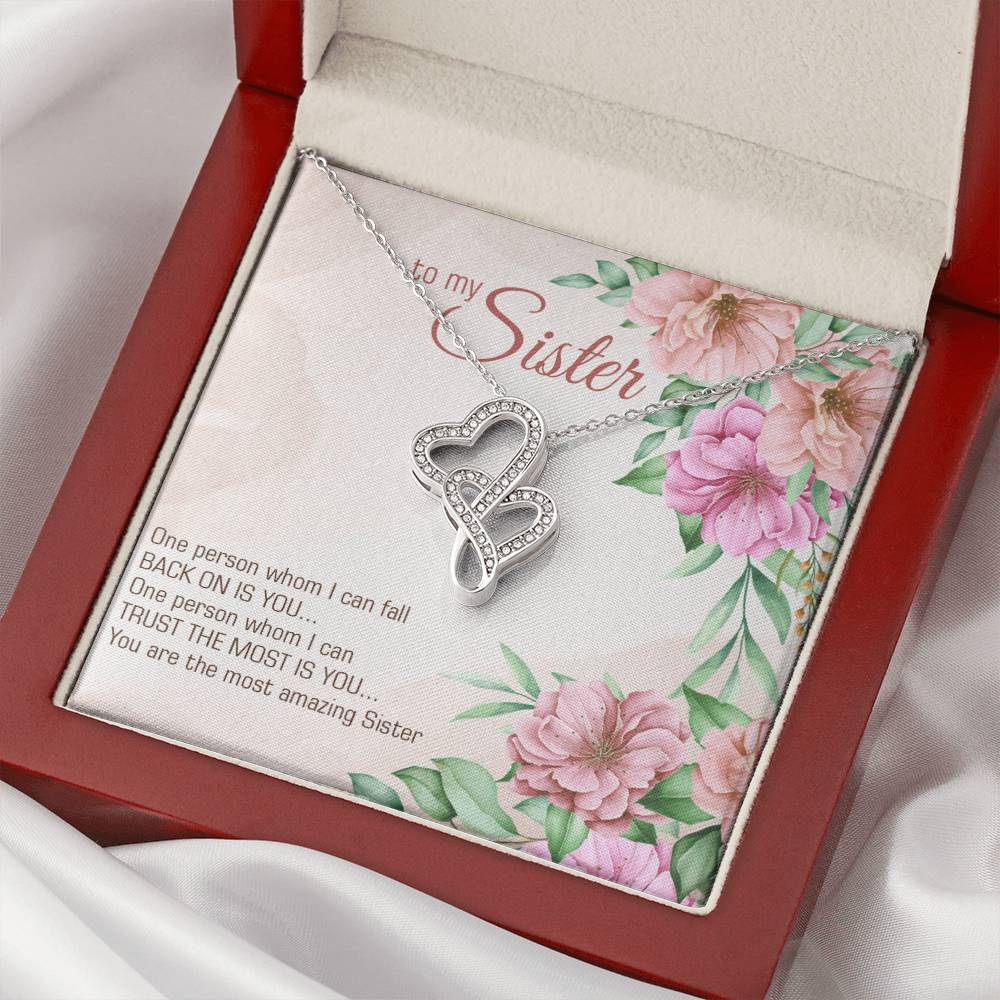 Collection Sister - Most Amazing Sister - Double Hearts Necklace