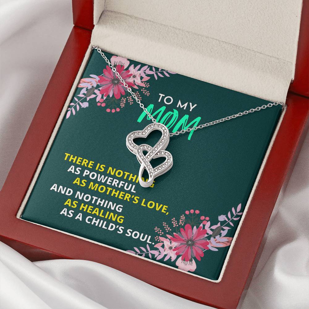 Birthday Gift For Mother Mother Gift Necklace Christmas Gift Meaningful Mother Gift 9 Double Hearts Necklace