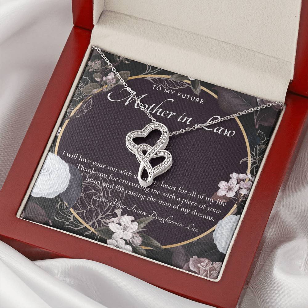 Future Mother In Law Gift Mom In Law Jewelry Mother's Day Gift For Mother-In-Law Gift For Mother In Law Mother-In- 2 Double Hearts Necklace