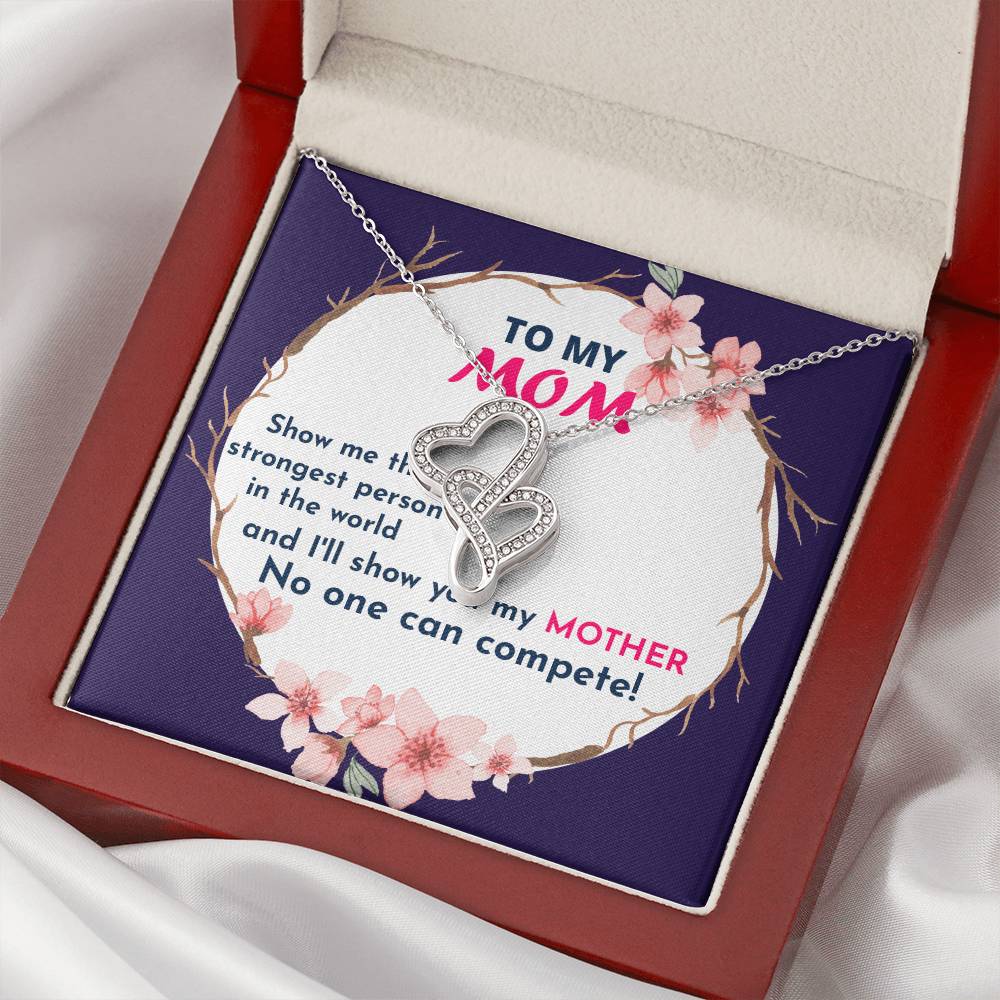 Birthday Gift For Mother Mother Gift Necklace Christmas Gift Meaningful Mother Gift 7 Double Hearts Necklace