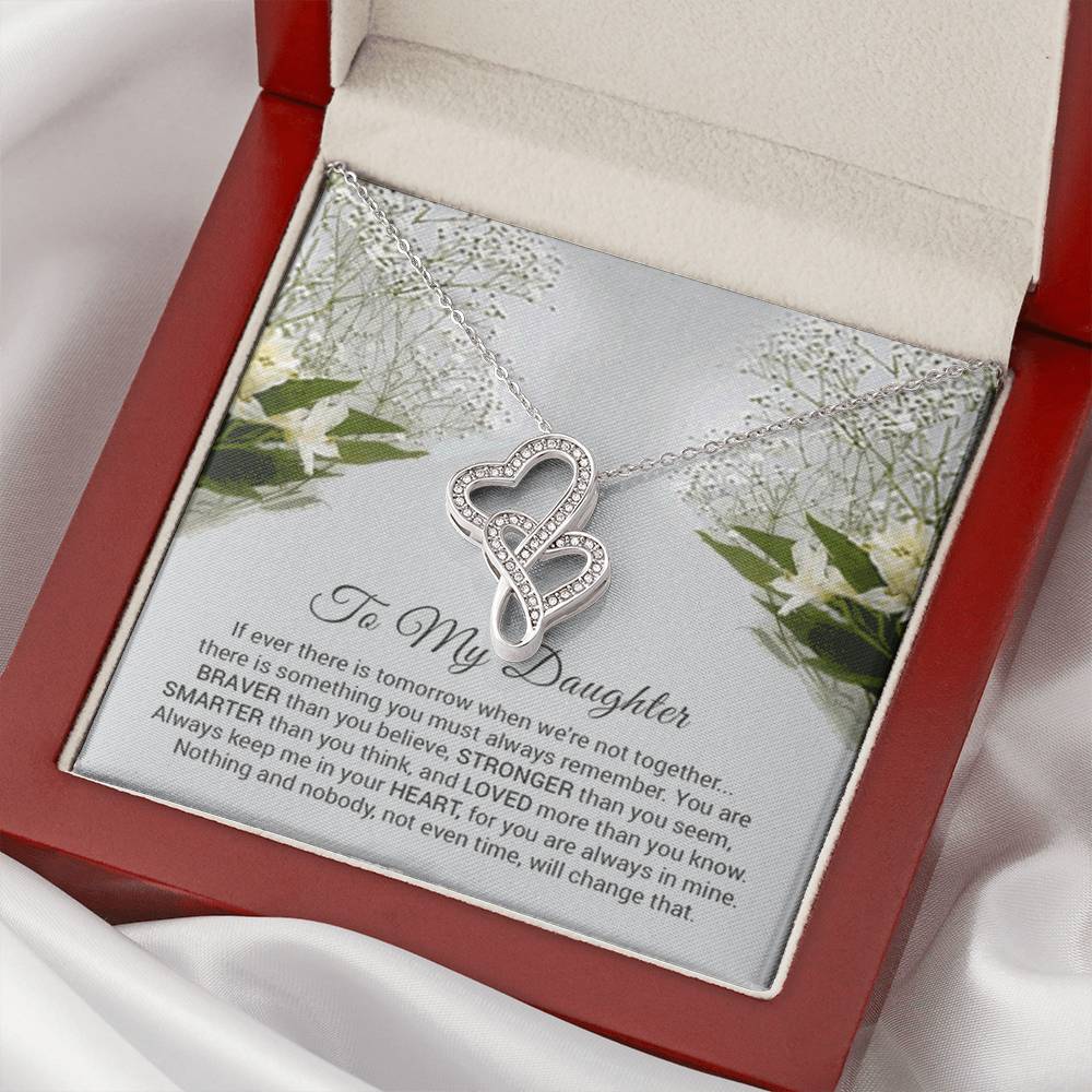 Double Heart Necklace For Daughter Double Hearts Necklace