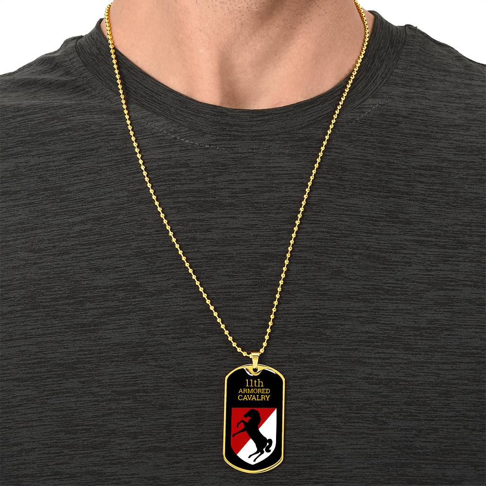 Awesome Dog Tag For 11Th Armored Cavalry - Army Tag Necklace, Dog Tag Necklace