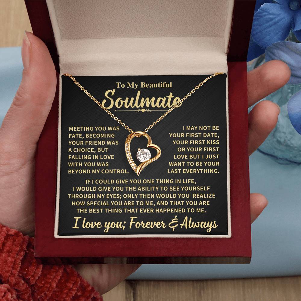 Beautiful Soulmate Gift Forever Love Necklace