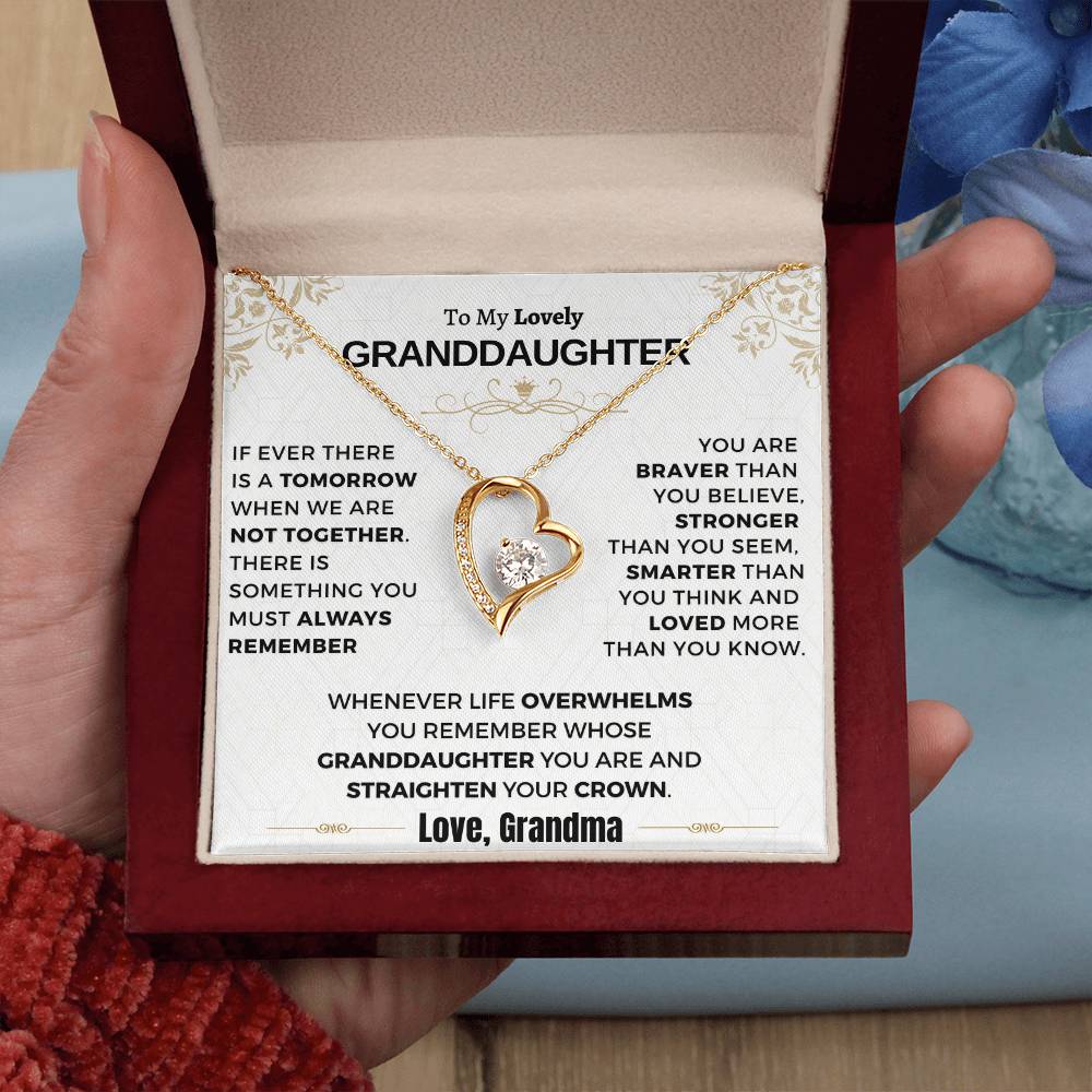 Gift For Granddaughter - Loved More Than You Know Forever Love Necklace