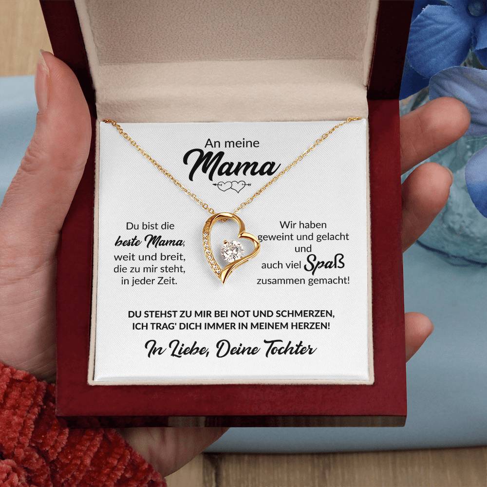 Beste Mama Von Tochter - Herzkette Forever Love Necklace