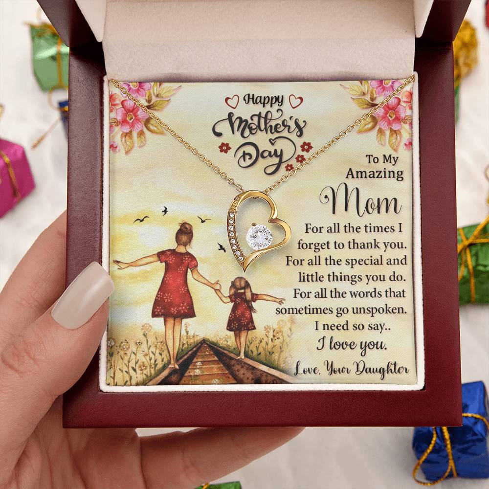Best Necklace Gift For Mom Forever Love Necklace