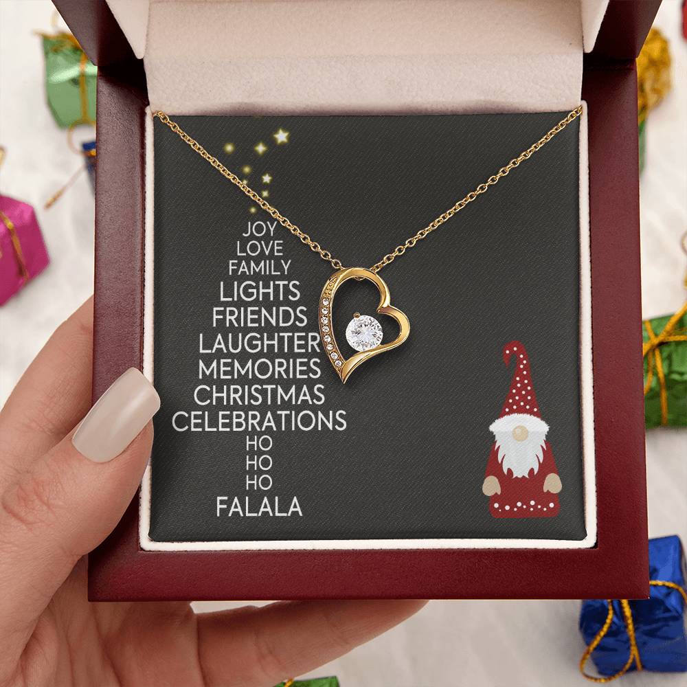 Christmas Gift Necklace Present Jewelry Xmas Gift Holiday Gift Idea Forever Love Necklace