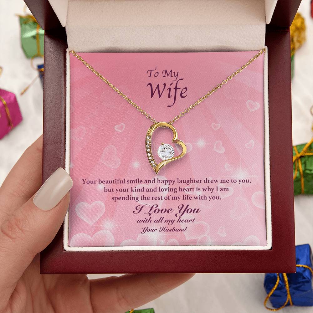 To My Wife Your Beautiful Smile Forever Love Necklace