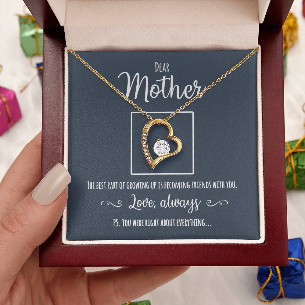 A Great Gift For Mom You Were Right Mother Daughter Necklace Forever Love Necklace