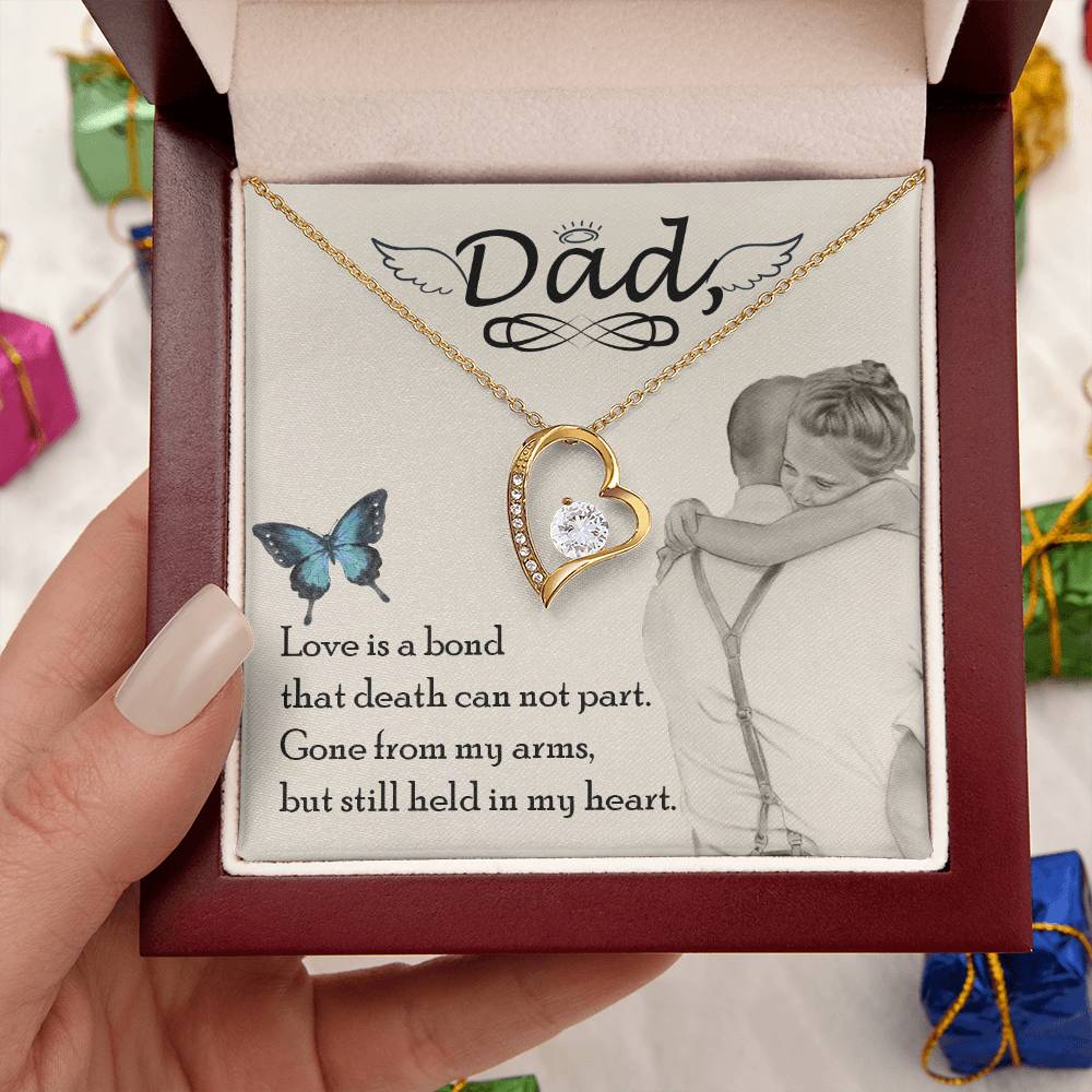 Dad Love Is Board Thay Death Can Not Part Necklace 1 Forever Love Necklace