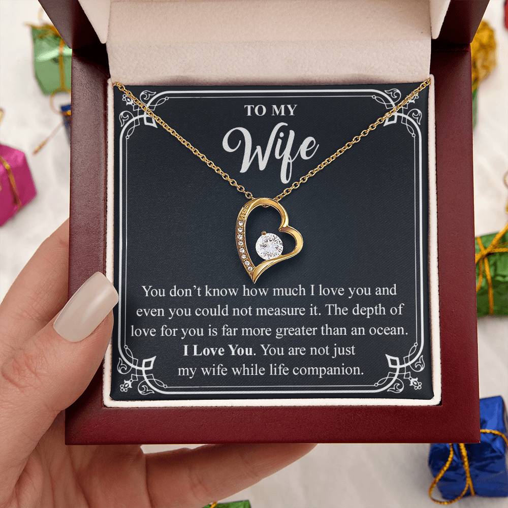 To My Wife 3 Forever Love Necklace