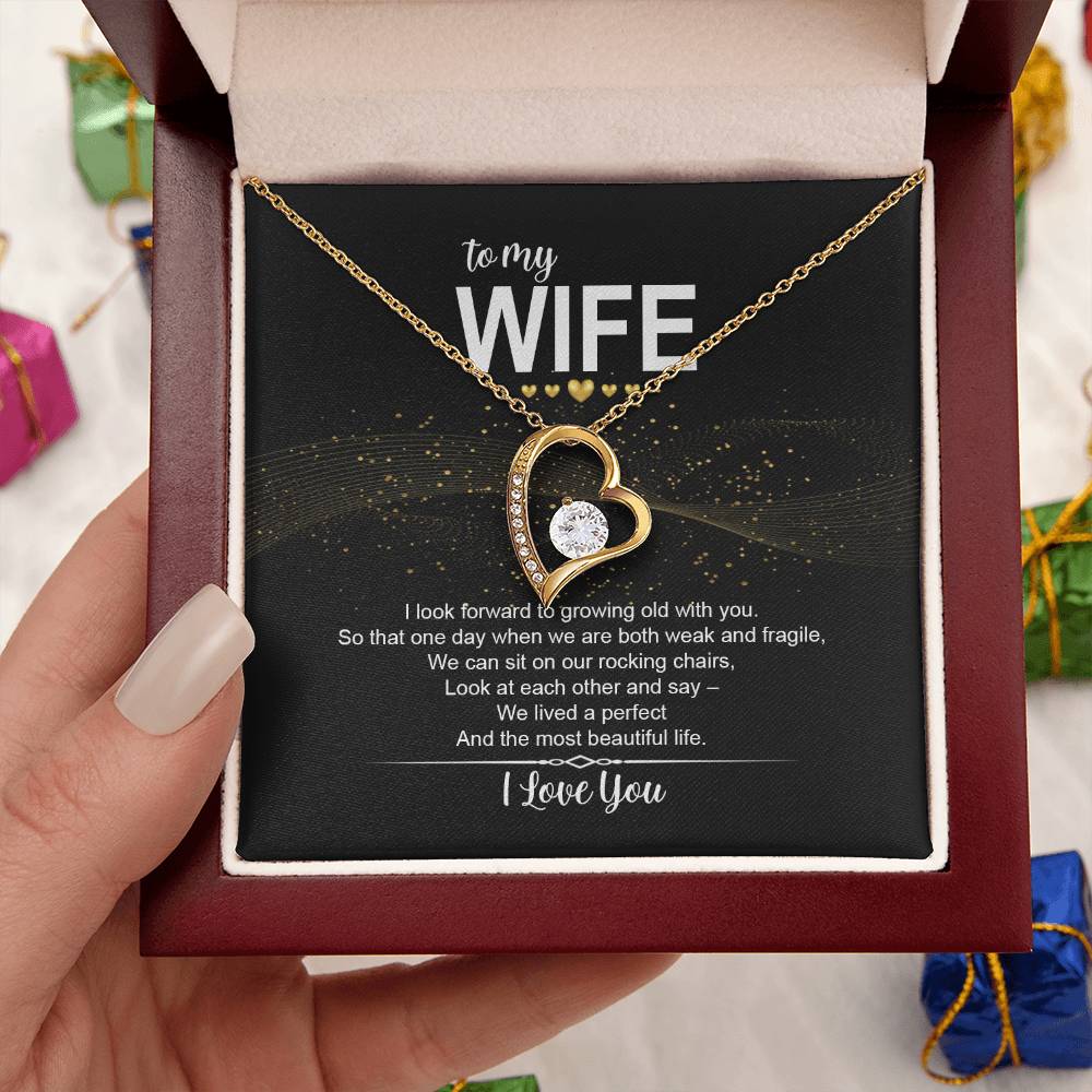 To My Wife I Love You Message Tmw14 1 Forever Love Necklace