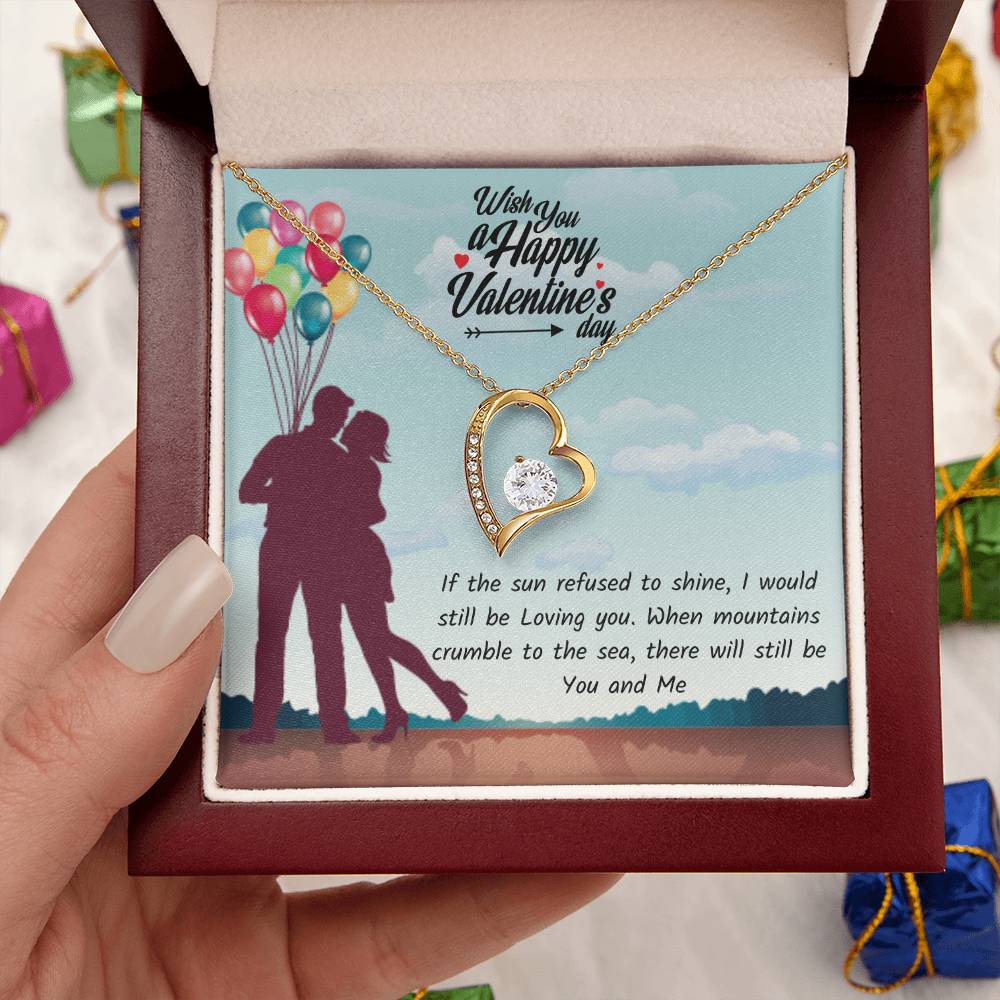 Valentines Day Necklace Gift For Girlfriend And Wife Perfect Love Gift Forever Love Necklace