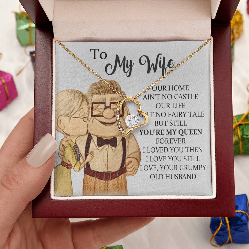 To My Wife Mother's Day Gift From Husband Romantic Valentines Gift For Wife Valentine's Day For Wife Forever Love Necklace