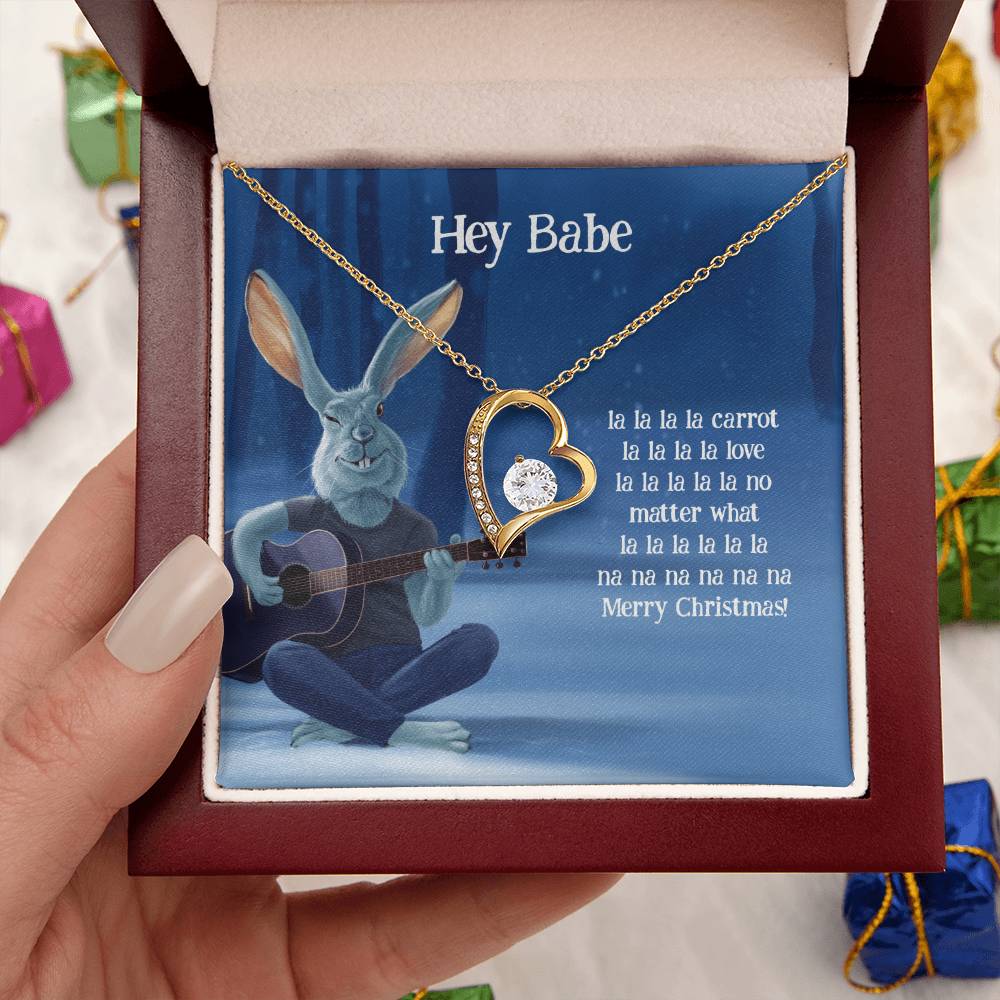 Funny Christmas Gift For Wife Girlfriend Forever Love Necklace