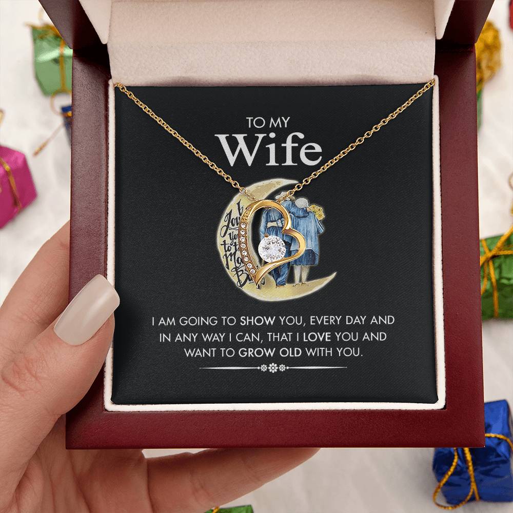 To My Wife 2 1 Forever Love Necklace