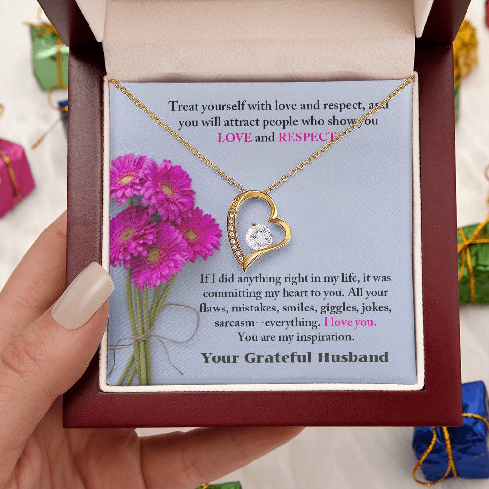 To My Wife Necklace Valentines Day Wedding Anniversary Birthday Romantic Sentimental Gift For Wife Alluring Necklace Forever Love Necklace