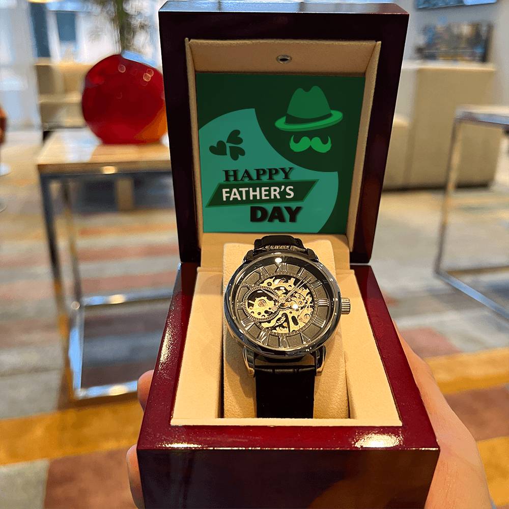 Watch For Dad Father's Day Gift Gift For Dad Father Of The Bride Gift Gift From Son Gift From Daughter Gift For Men To Dad Openwork Watch