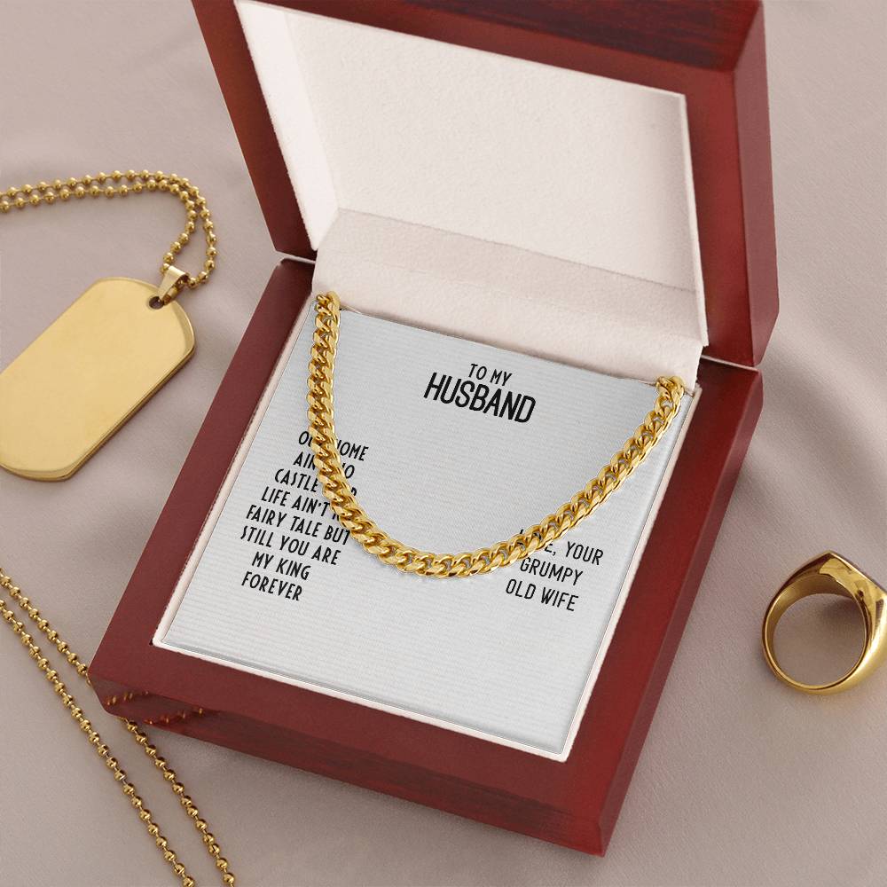 Cuban Link Chain For Husband. Chain Necklace Anniversary Gift For Husband Birthday Gift For Man Gift For Men Chain For