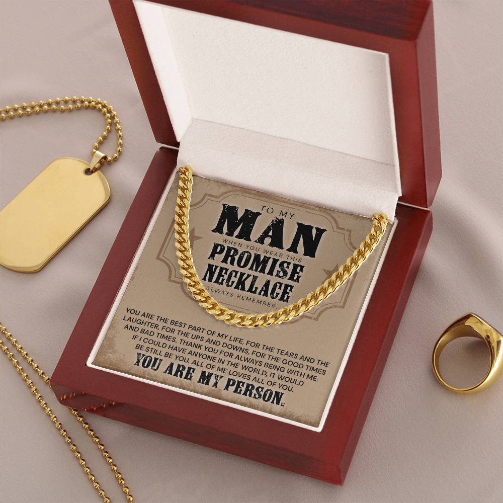You Are The Best Part Of My Life - Necklace Cuban Link Chain