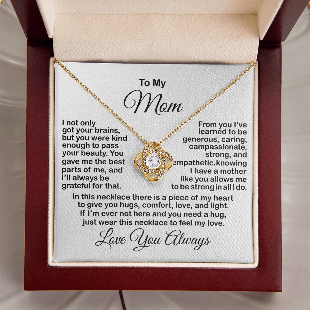 Gift For Mom From Daughter Son Mother's Day Gift For Mom Necklace For Mom Mother's Day Necklace For Mom From Daughter Son Kids Love Knot Necklace