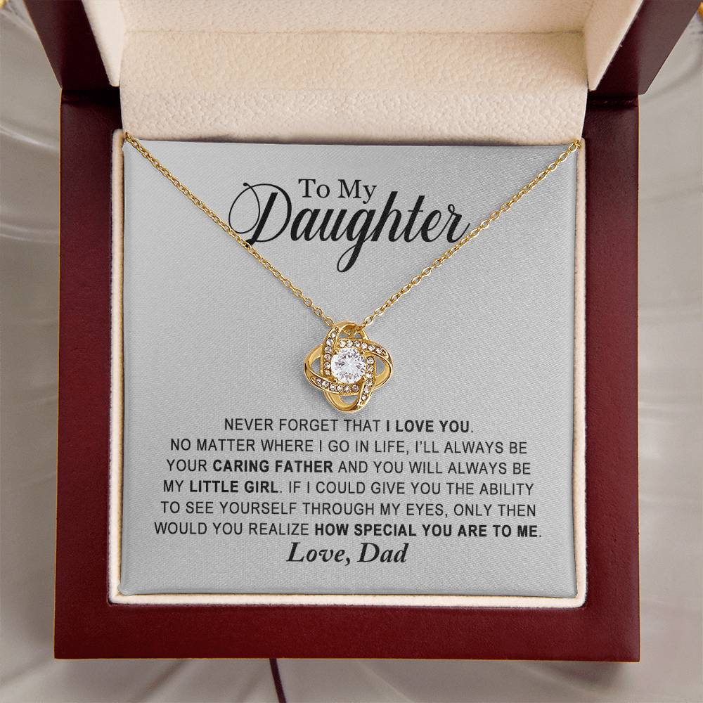 Daughter - You Are Special - Ne Love Knot Necklace