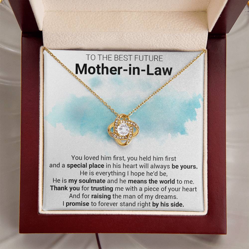 Gift For Future Mother-In-Law Loved First Love Knot Necklace Love Knot Necklace