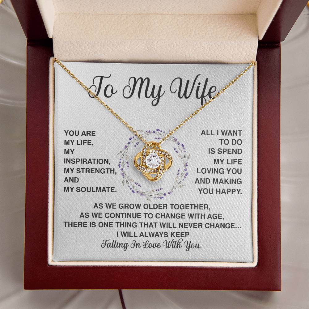 Delivery By Mother's Day Wf034 Gift Fo Love Knot Necklace