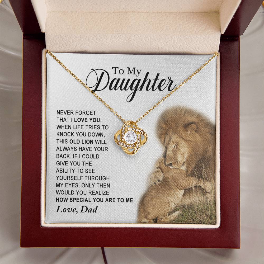 Daughter - How Special You Are To Me - Ne Love Knot Necklace