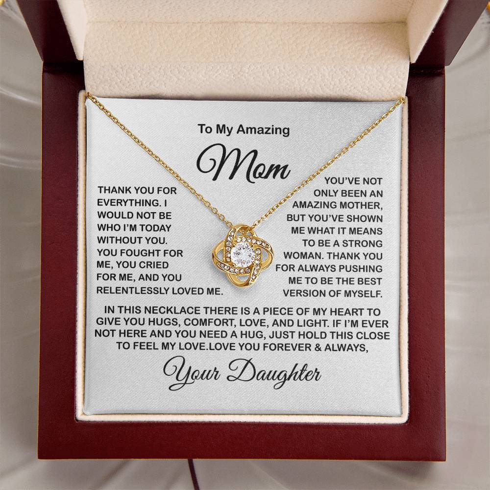 Gift For Mom Present For Mom Mother's Day Gift Present For Mom For Mom Gift For Mom From Daughter Love Knot Necklace