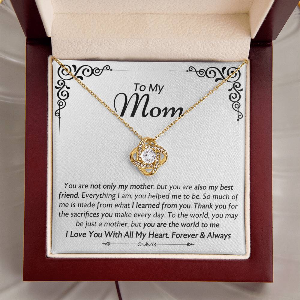 You Are Not Only My Mother - The Love Knot Necklace Love Knot Necklace