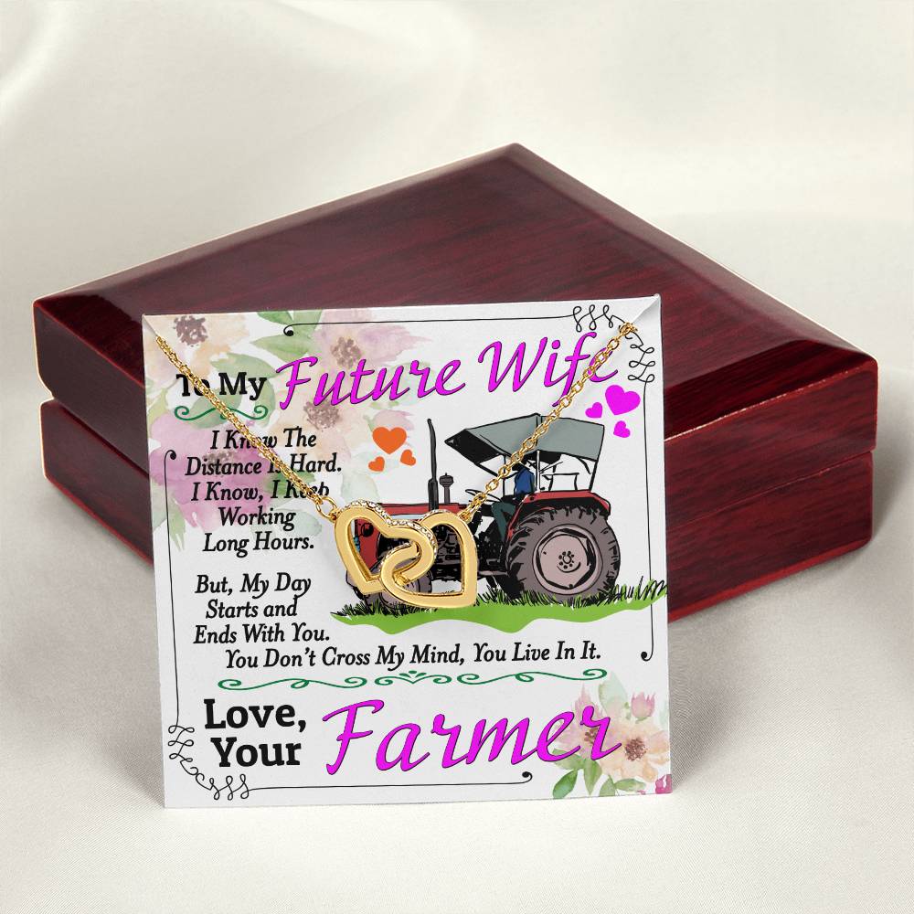 Farmer'S Future Wife - Interlocking Heart Necklace Interlocking Hearts Necklace