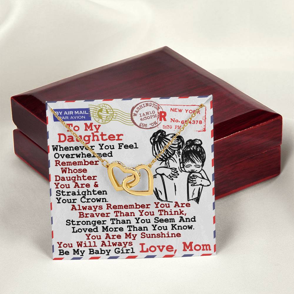 Gift For Daughter - Interlocking Heart Necklace Interlocking Hearts Necklace