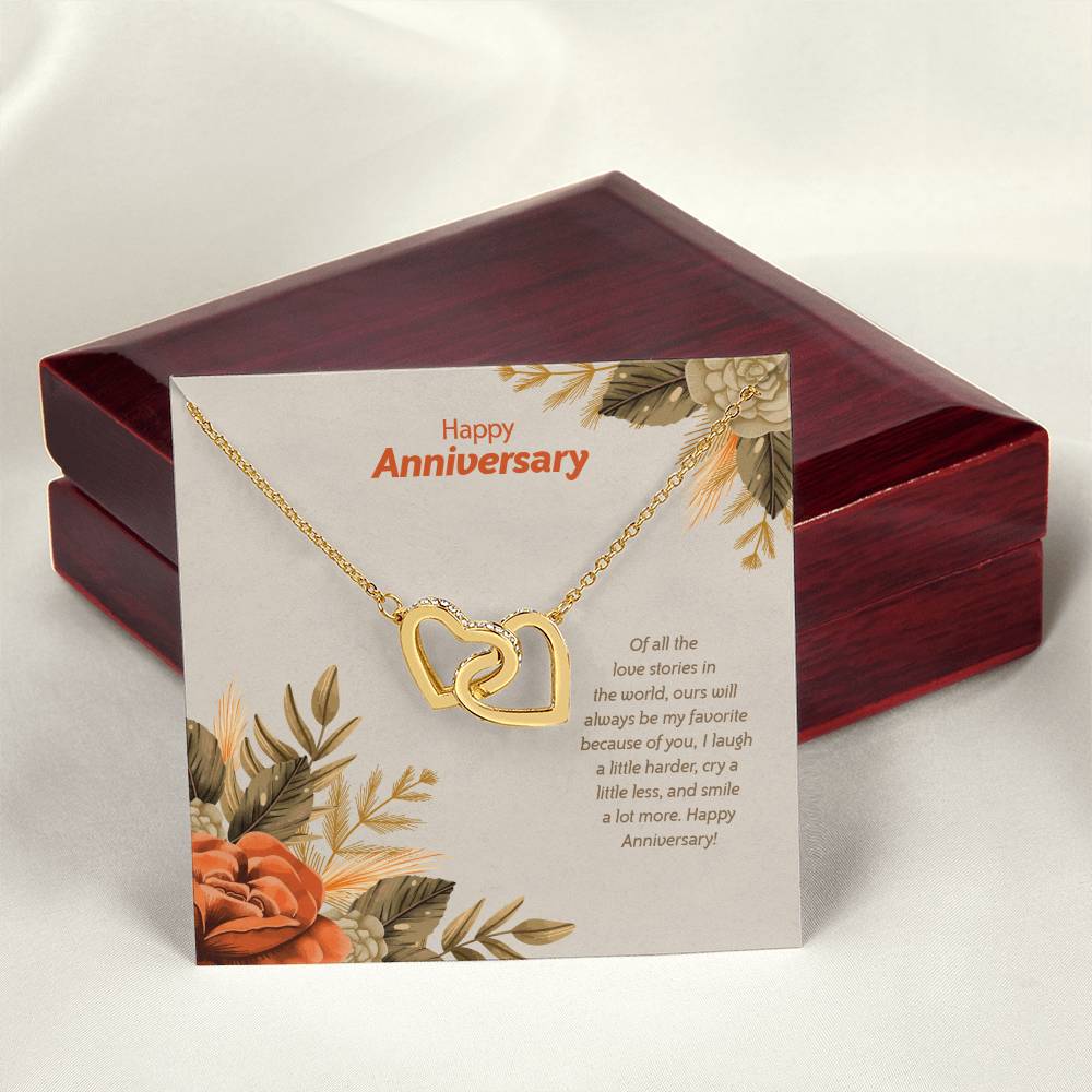 Anniversary Edition My Favorite Love Story - Interlocking Hearts Necklace