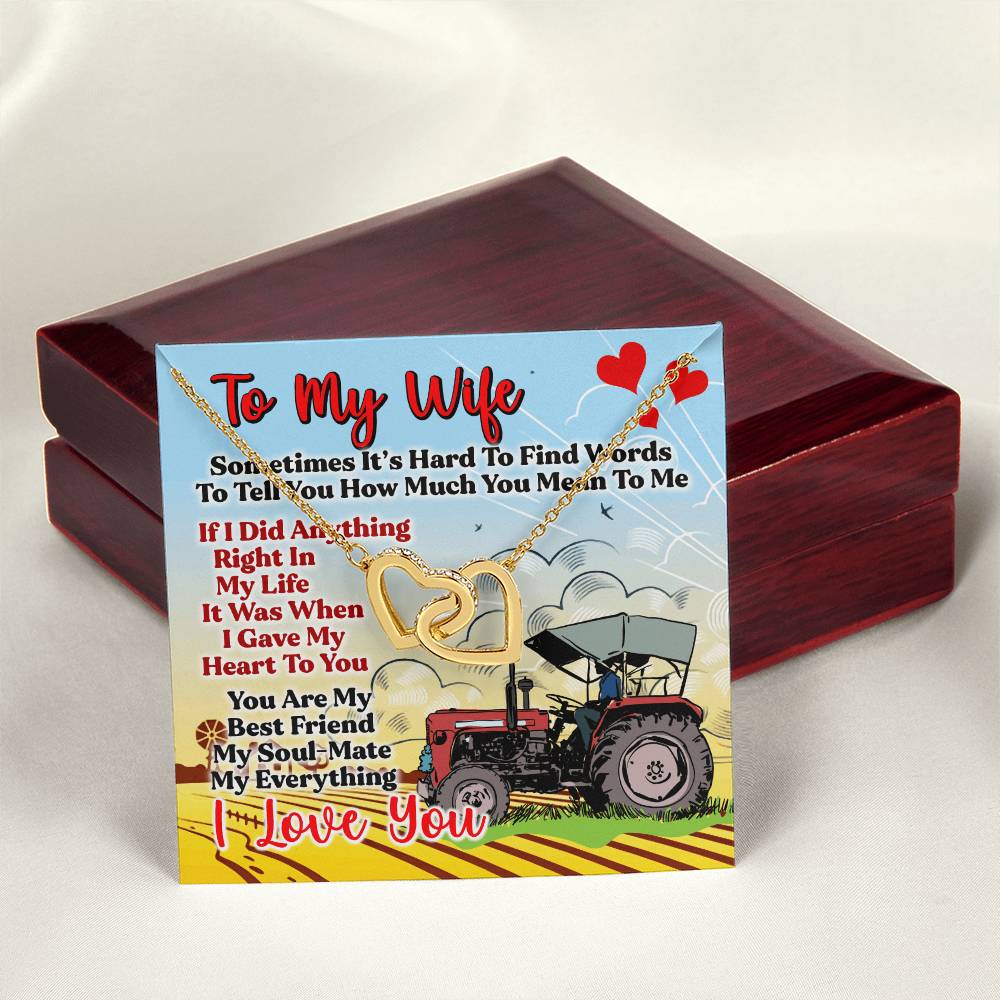 Farmer'S Wife - Interlocking Heart Necklace Interlocking Hearts Necklace