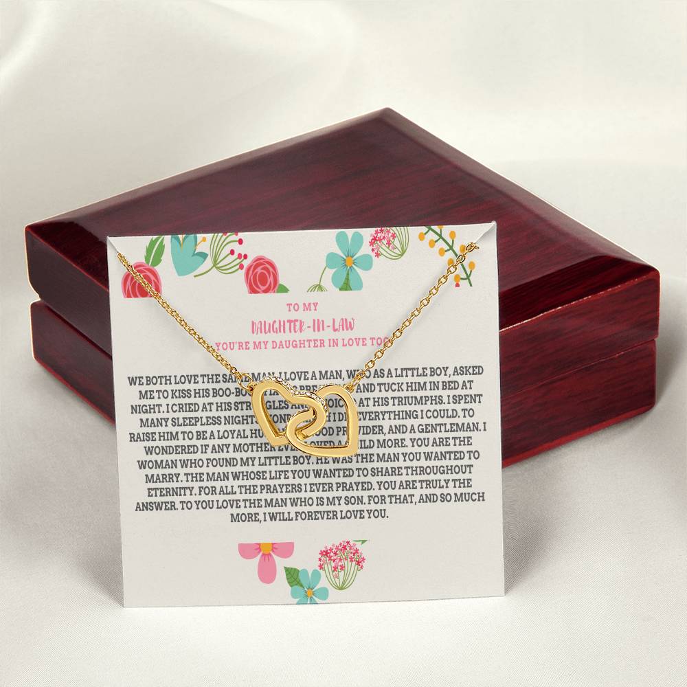 Daughter-In-Law Gift Necklace Necklace Dil Gift Gift For Daughter In Law Interlocking Hearts Necklace