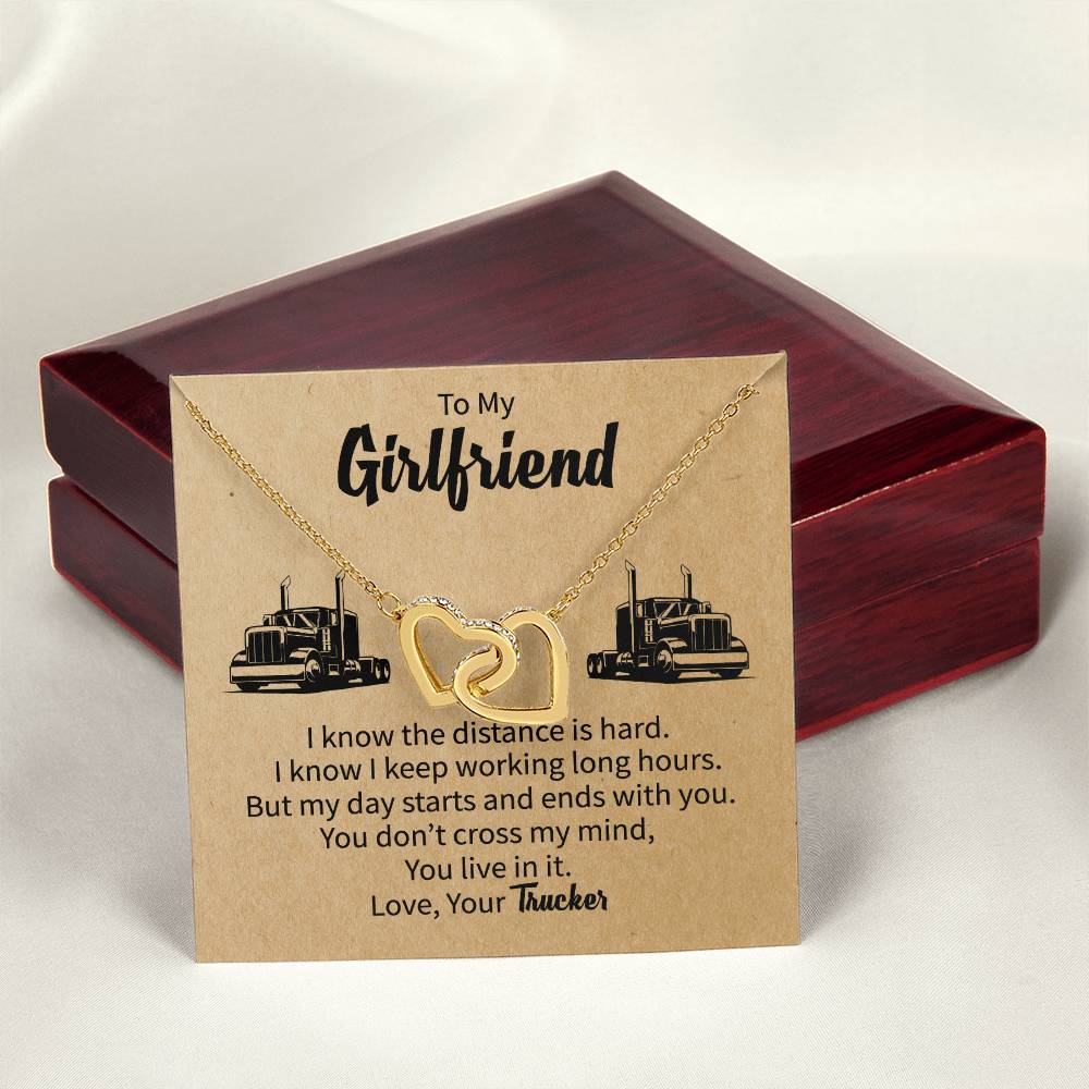 Gift For Girlfriend From Boyfriend Girlfriend Gift Ideas Interlocking Hearts Necklace