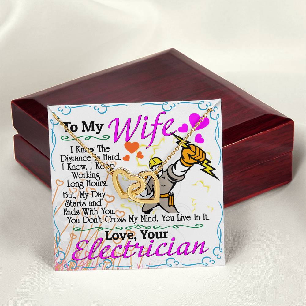 Electrician'S Wife - Interlocking Heart Necklace Interlocking Hearts Necklace