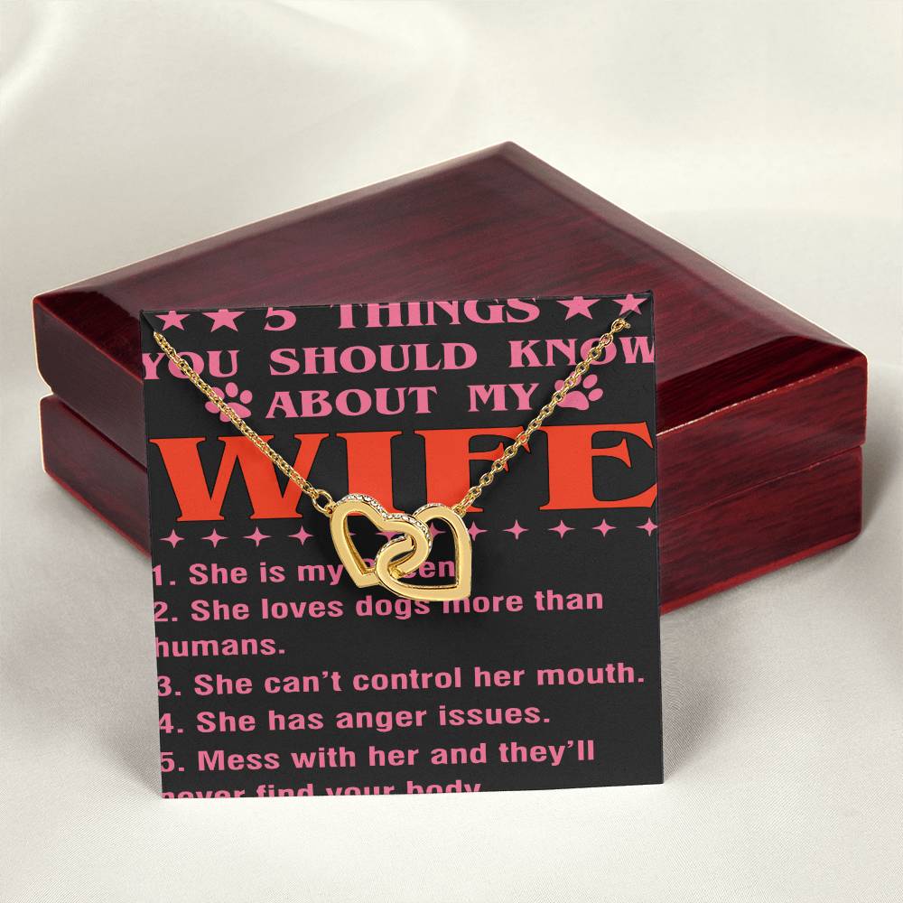 5 Things You Should Know About My Wife Interlocking Hearts Necklace