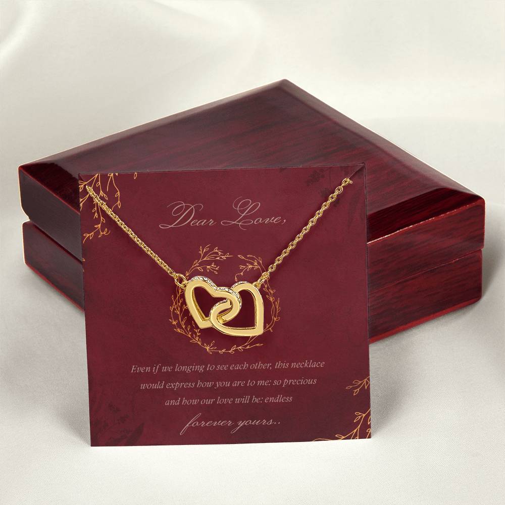 Coupledhearts Luxury Necklace Interlocking Hearts Necklace