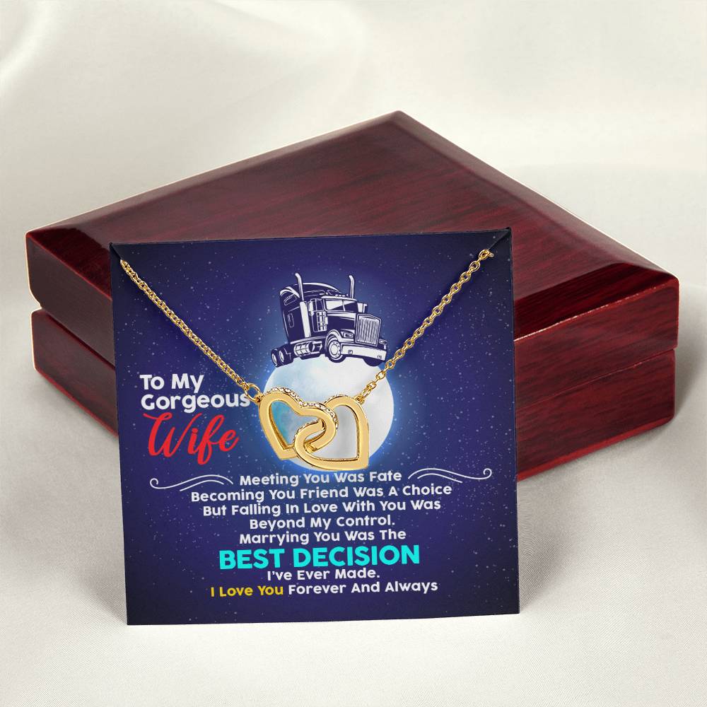 Trucker'S Wife - Interlocking Heart Necklace Interlocking Hearts Necklace