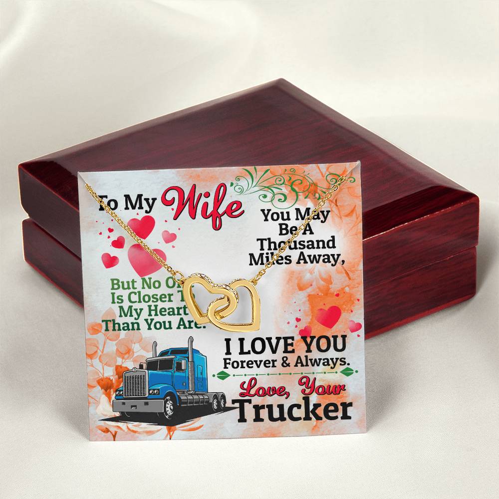 Trucker'S Wife - Interlocking Heart Necklace Interlocking Hearts Necklace