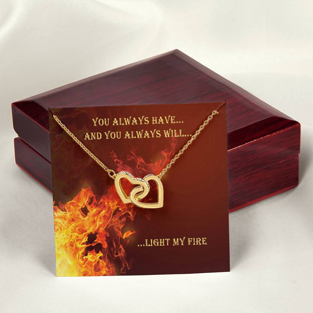 You Always Have And Always Will Interlocking Hearts Necklace
