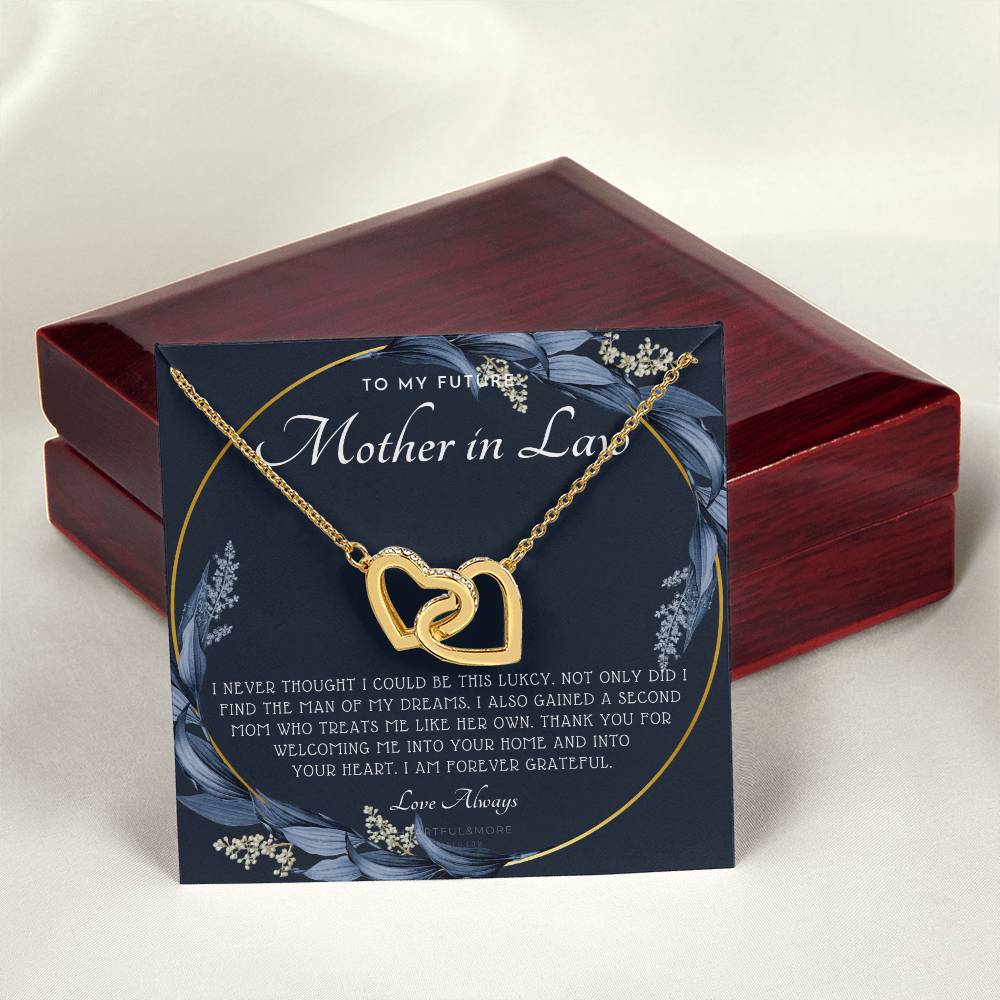 Future Mother In Law Gift Mom In Law Jewelry Mother'S Day Gift For Mother-In-Law Gift For Mother In Law Mother-In-Law Necklace Interlocking Hearts Necklace