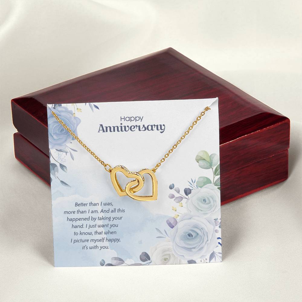 Anniversary Edition Happy With You - Interlocking Hearts Necklace